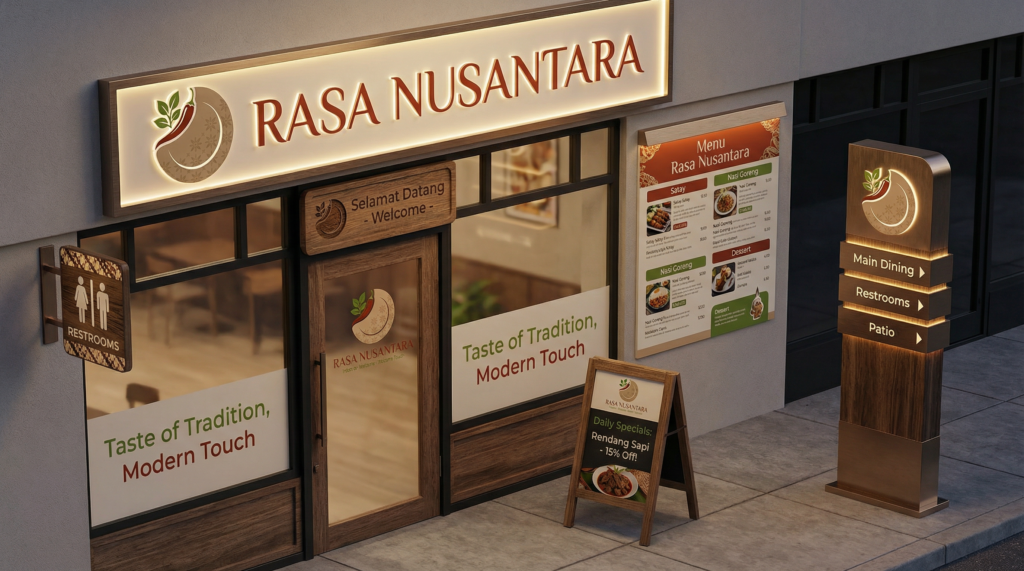 Rasa Nusantara Signage and Wayfinding